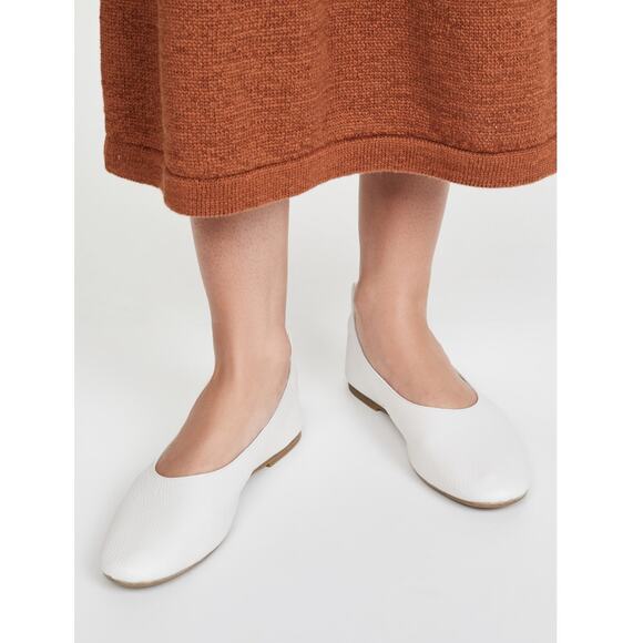 New Senso Daphne Ballet Flats in White Leather Women's Size EU 38 - Picture 1 of 9